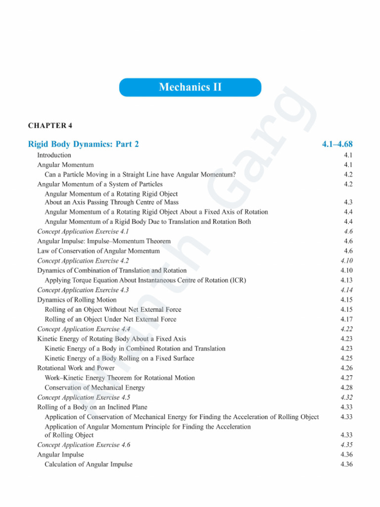 Rigid Body Dynamics Part 2 Chapter | PDF