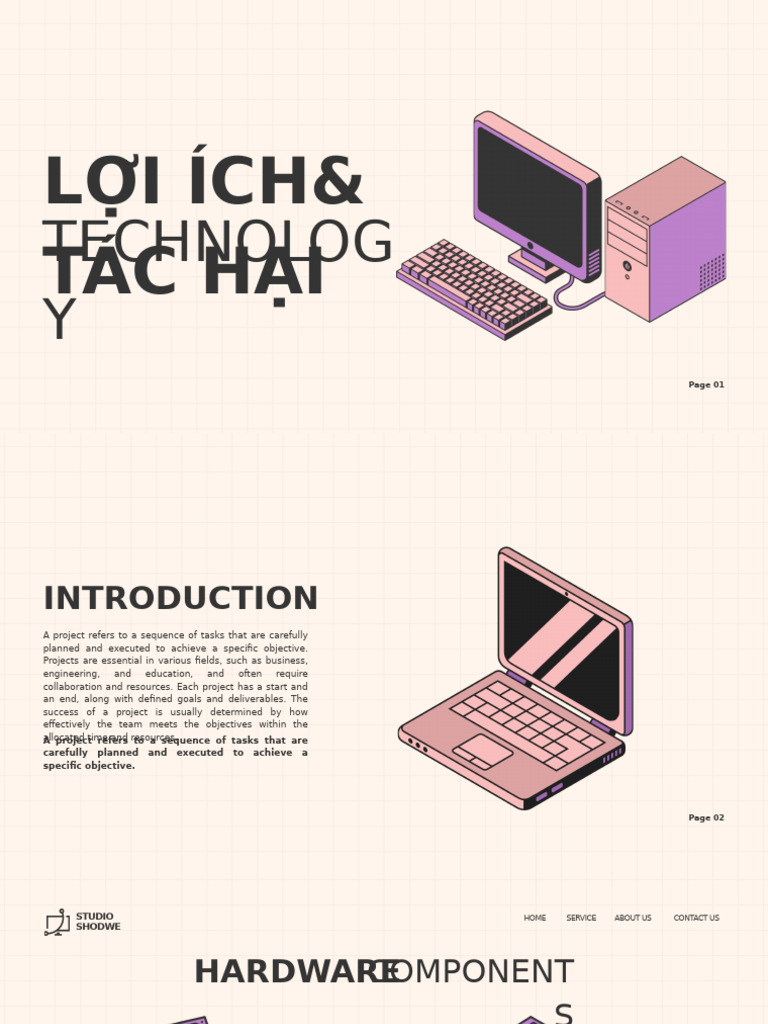 Pink and Purple Illustrative Computer Technology Presentation | PDF ...
