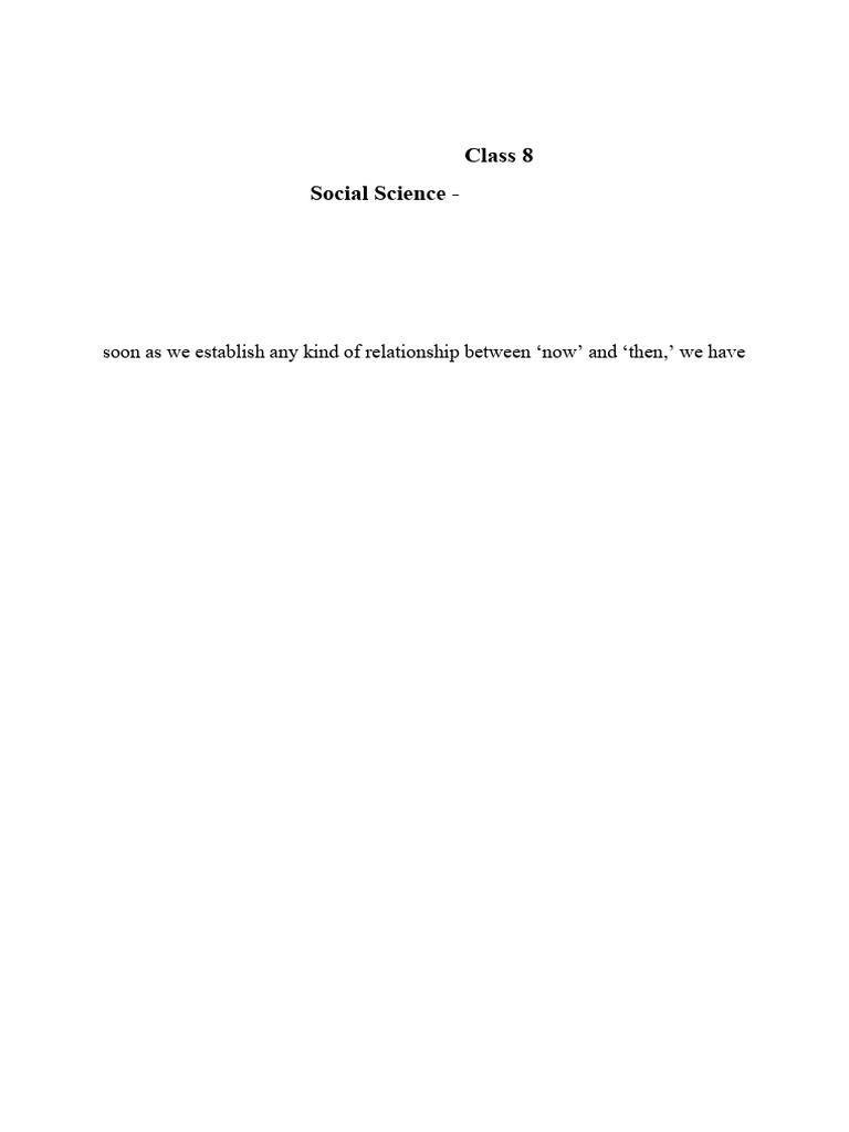 Class 8 How When And Where Notes
