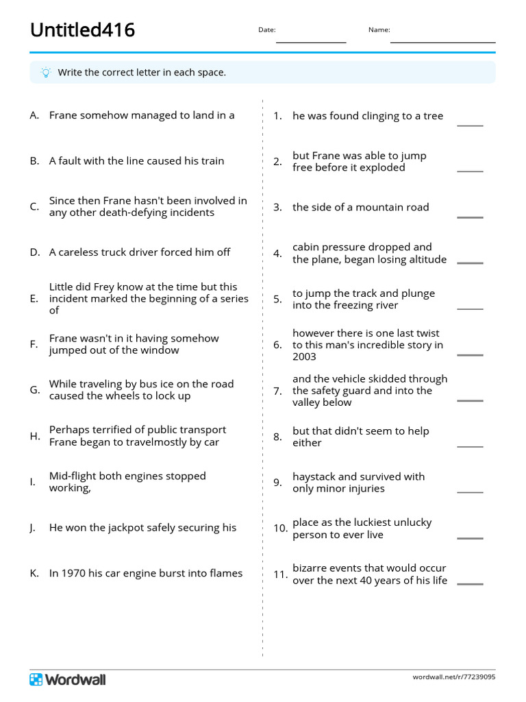 Untitled416 Match Up Write The Answer | PDF | Transport