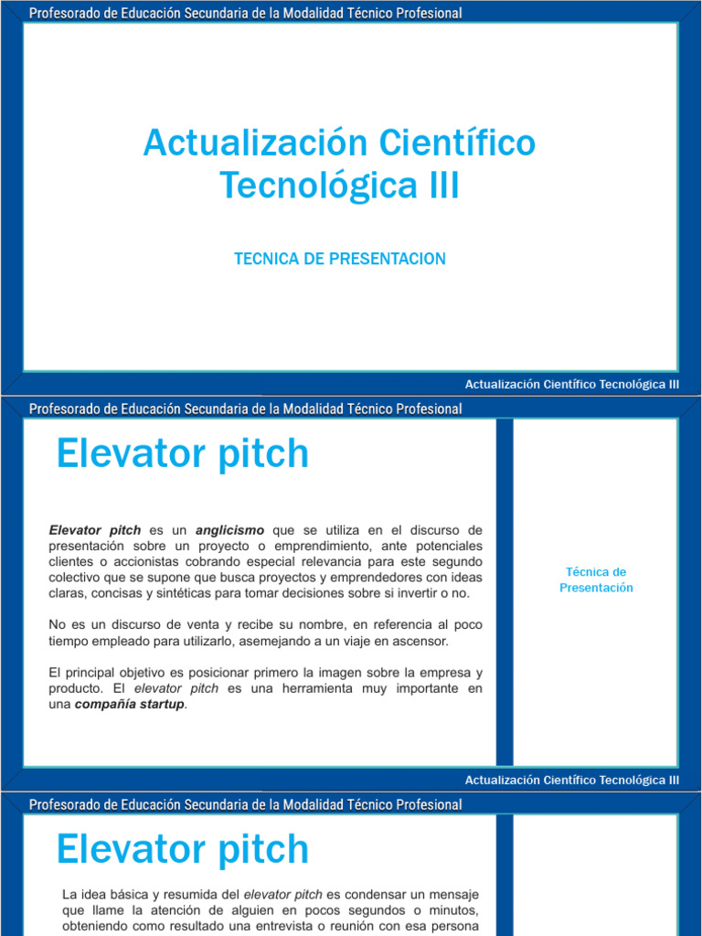 Elevator Pitch Pdf