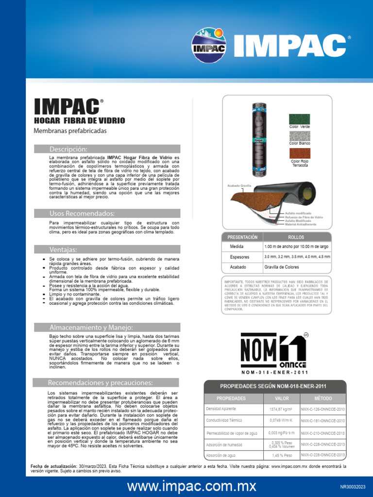 Ficha Tecnica Impermeabilizante | PDF | Textiles | Lentes