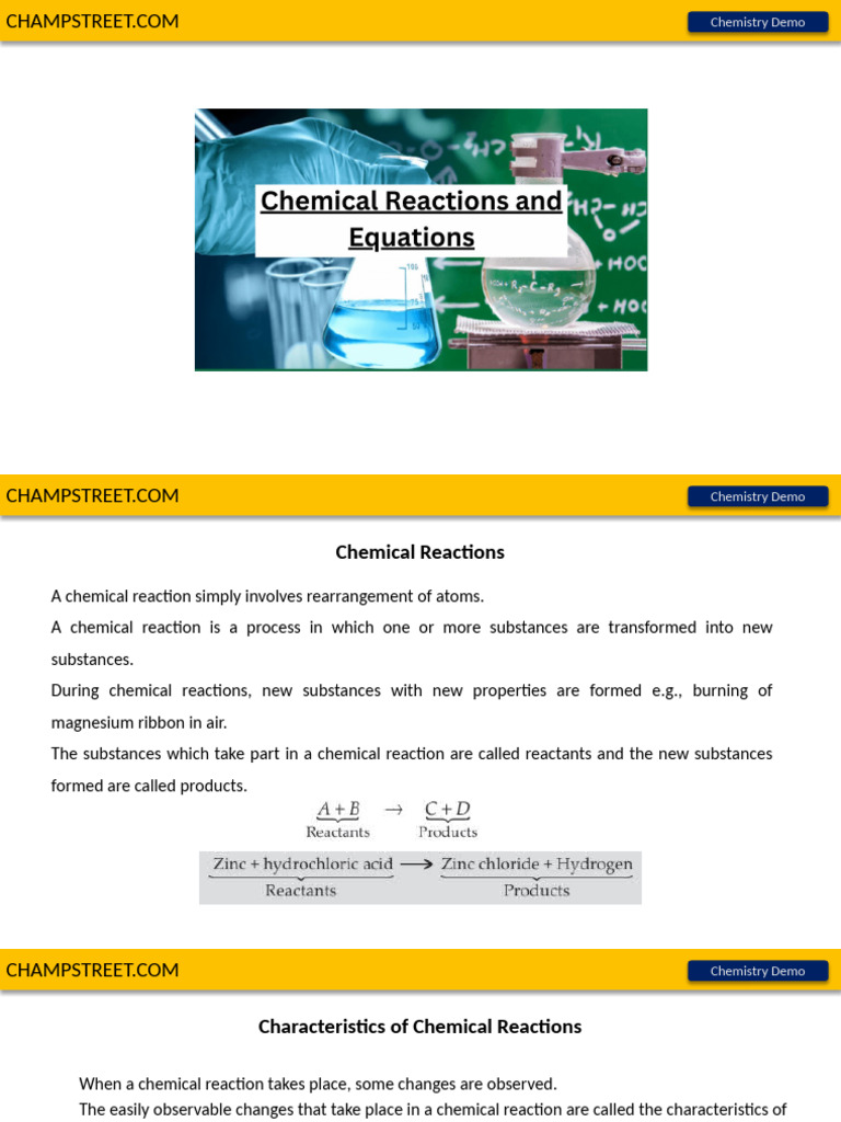Cs - Chemistry Demo | PDF | Chemical Reactions | Chemistry