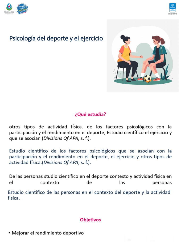 Psicología en el Deporte y Ejercicio | PDF | Deportes | Sicología