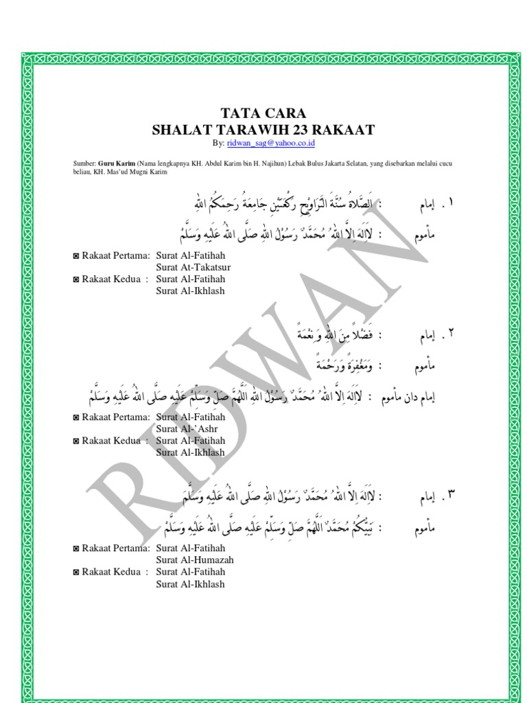 Tata Cara Shalat Berjamaah Wanita