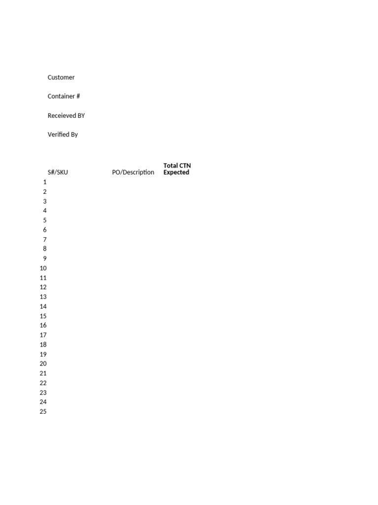 OS&D Report Template Form | PDF