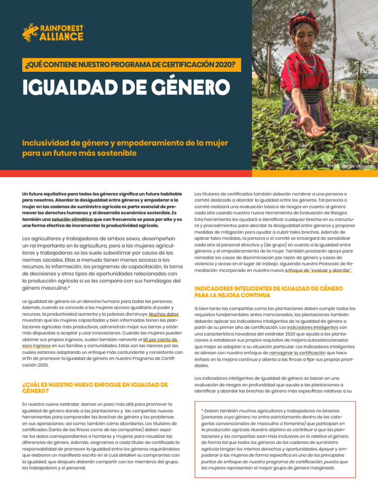 2020 Program Gender Equality Esp | PDF | Igualdad de género | Estudios ...