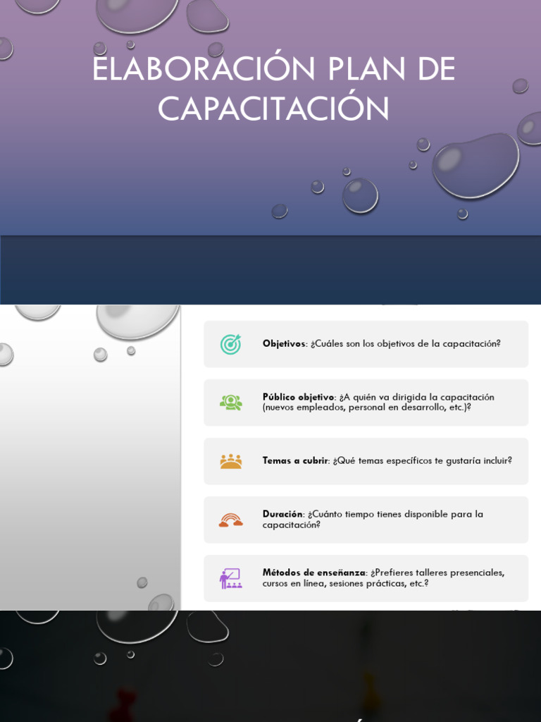 Ejemplo de Plan de Capacitación Word | PDF | Gestión de recursos ...