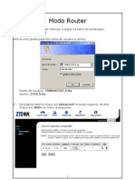 Tutorial Modo Router - 831 II