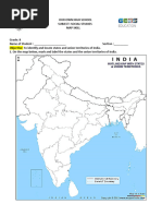 India Political Map Blank A4 Size 327 | PDF