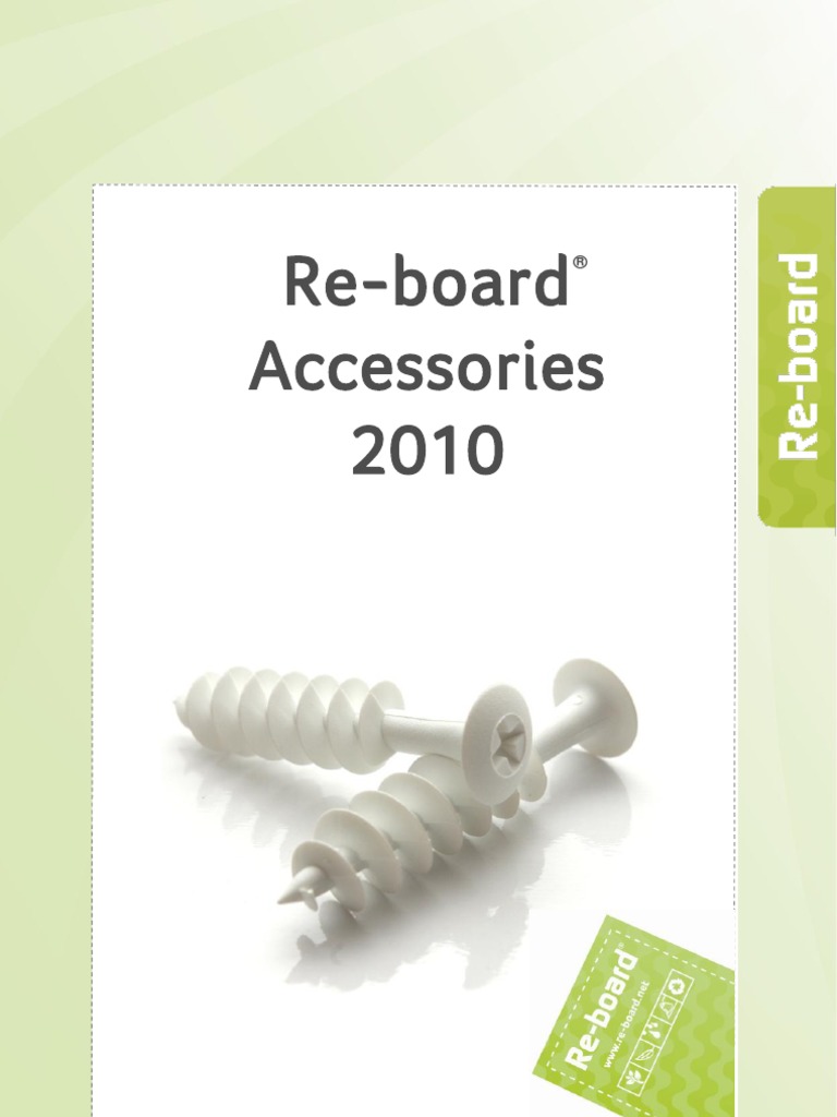 Re-Board Accessories Catalogue 2010 | PDF | Screw | Plastic