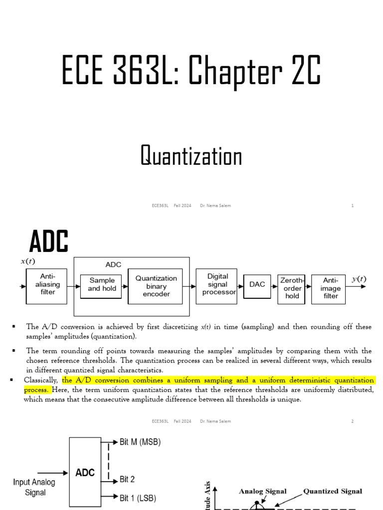 Understanding Quantization in ADC | PDF | Analog To Digital Converter ...