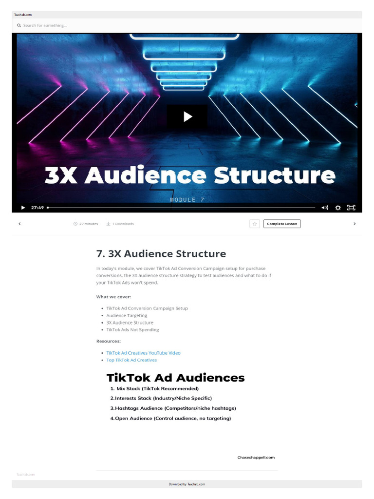 TikTok Ads Conversion & Audience Strategy | PDF | Business