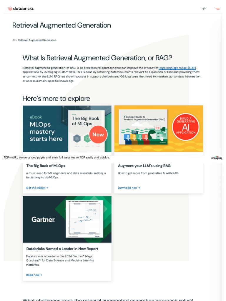WWW Databricks Com Glossary Retrieval-Augmented-Generation-Rag | PDF ...