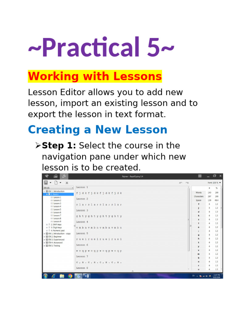 Lesson Editor: Create, Edit, Delete Lessons | PDF | Computers
