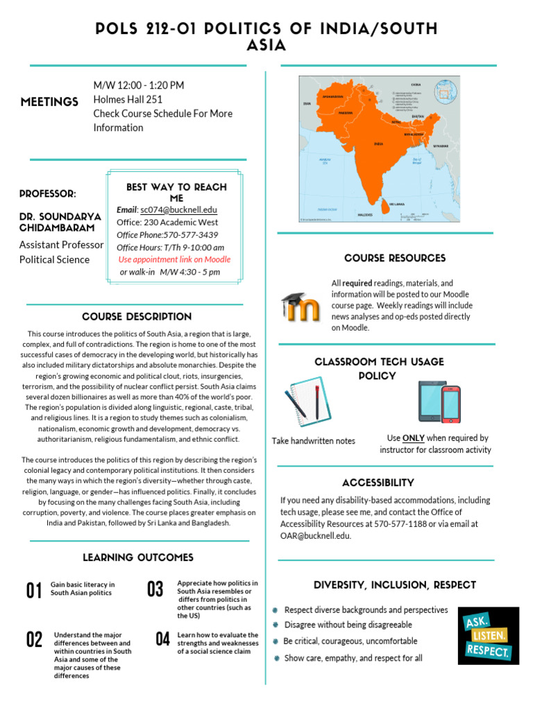 Politics of South Asia Course Overview | PDF | South Asia | Partition ...
