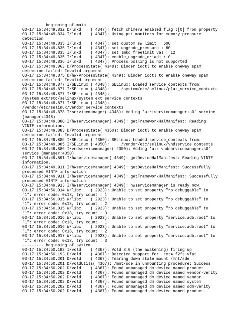 System Log Analysis and Debugging Insights | PDF | Computing | Data ...