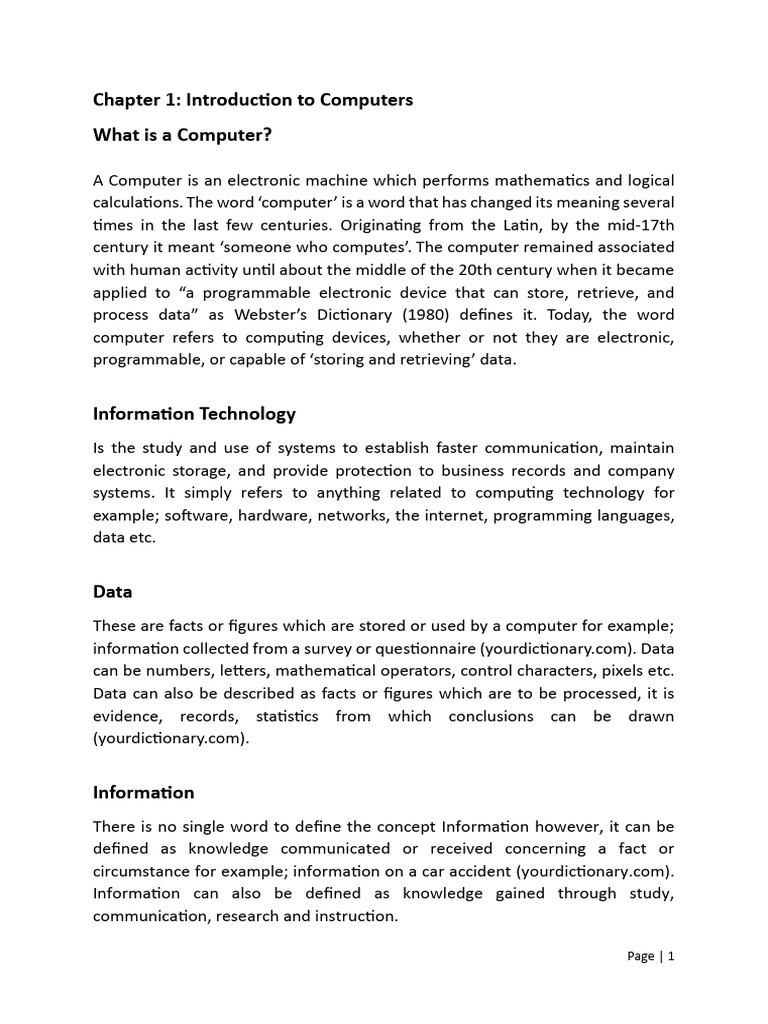 chapter1-notes-information-technology-pdf-information-system