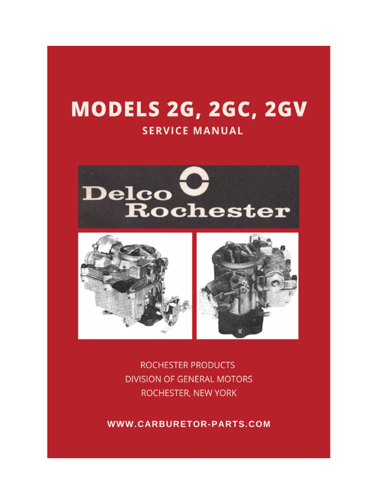 Rochester 2GC Carburetor Guide | PDF | Carburetor | Throttle