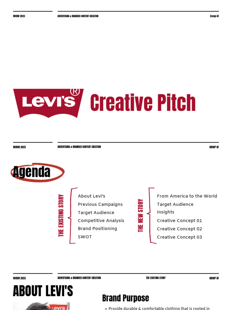 3 Levi´s pitch | PDF | Brand | Advertising