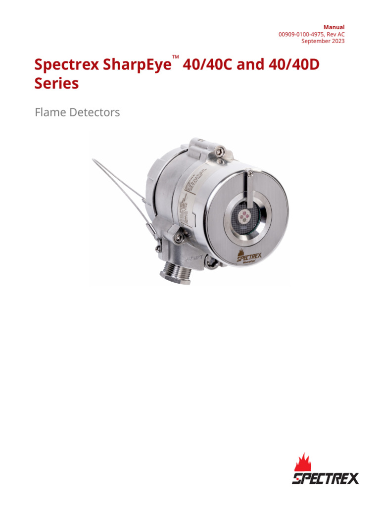 Spectrex SharpEye 40/40 Series Manual | PDF | Electromagnetic ...