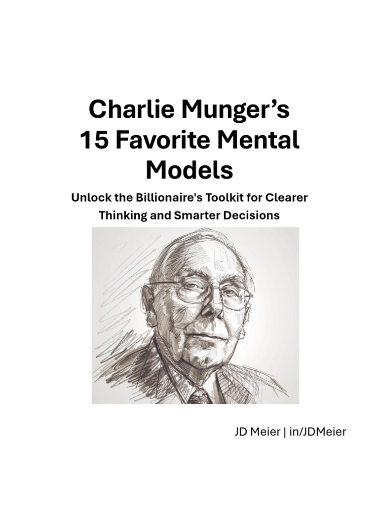 Munger's 15 Essential Mental Models | PDF | Bias | Thought