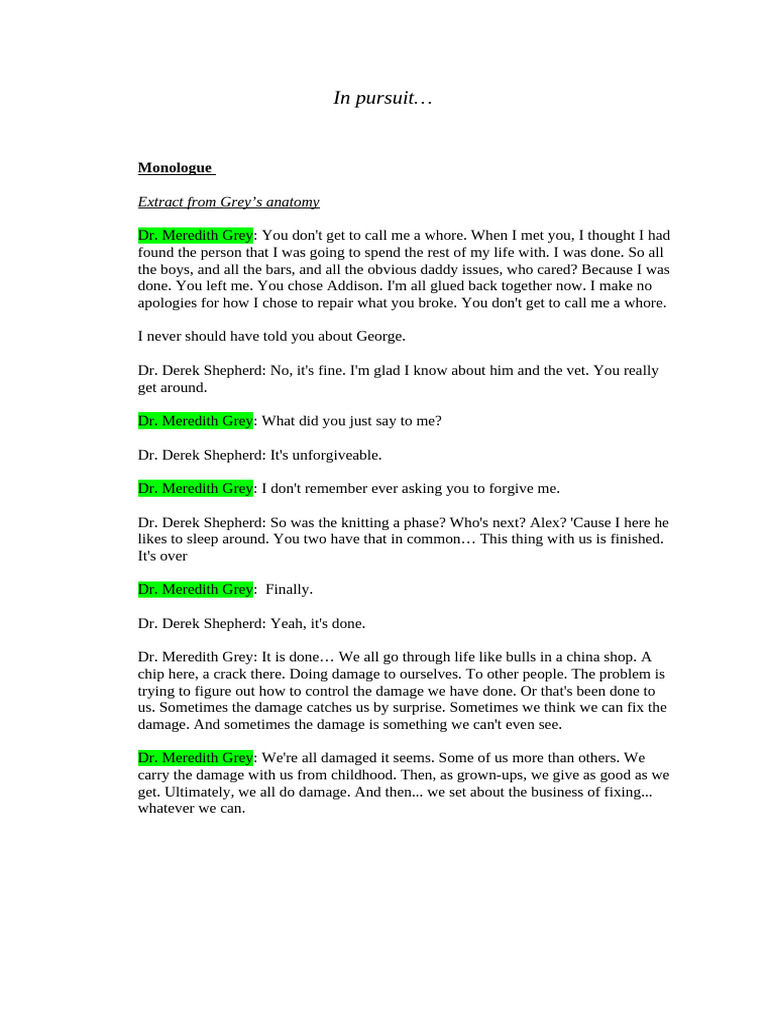Monologue Pdf