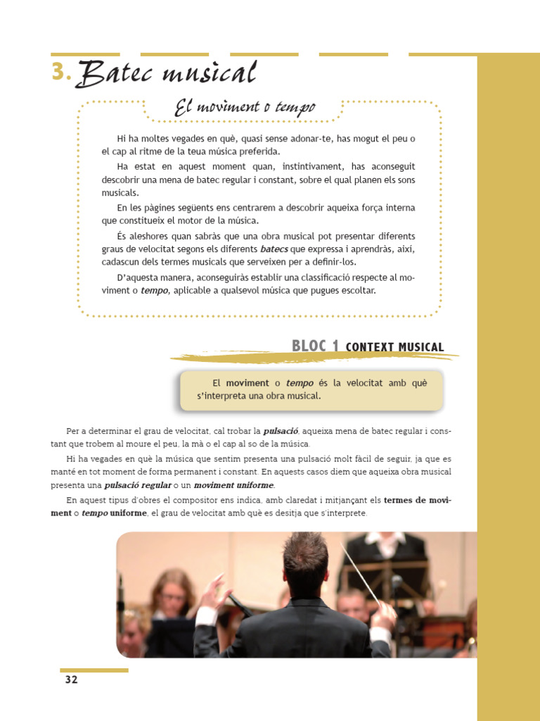 L - 03 Tema 3 Batec Musical. El Moviment o Tempo | PDF