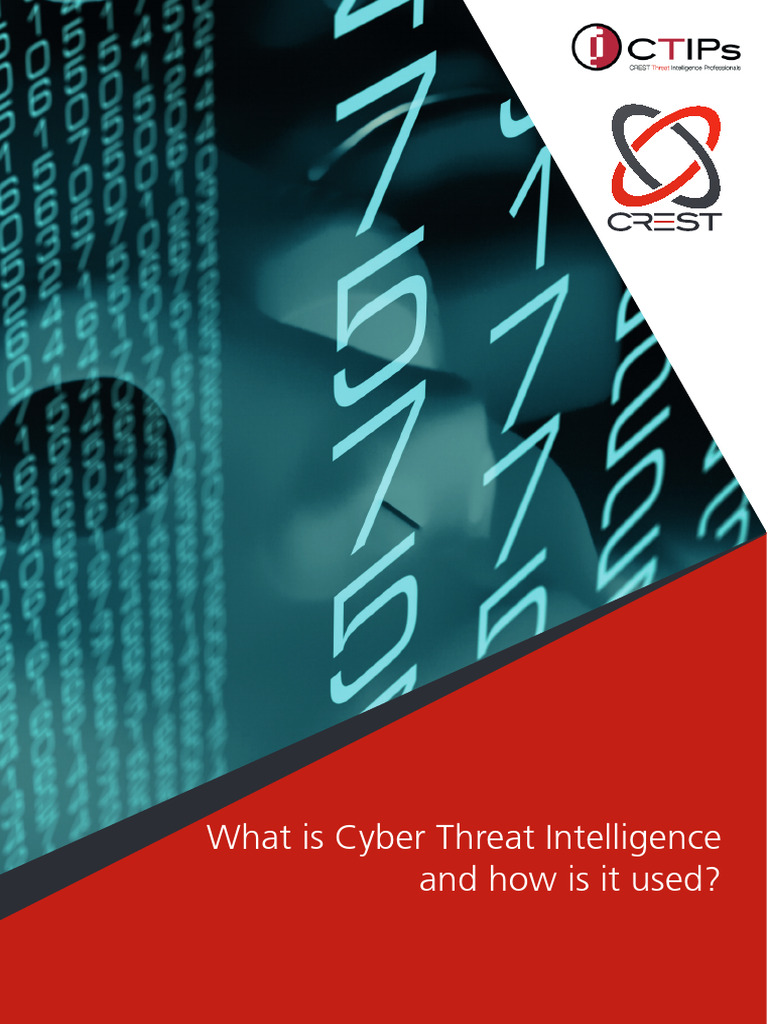 CREST Cyber Threat Intelligence | PDF | Security | Computer Security