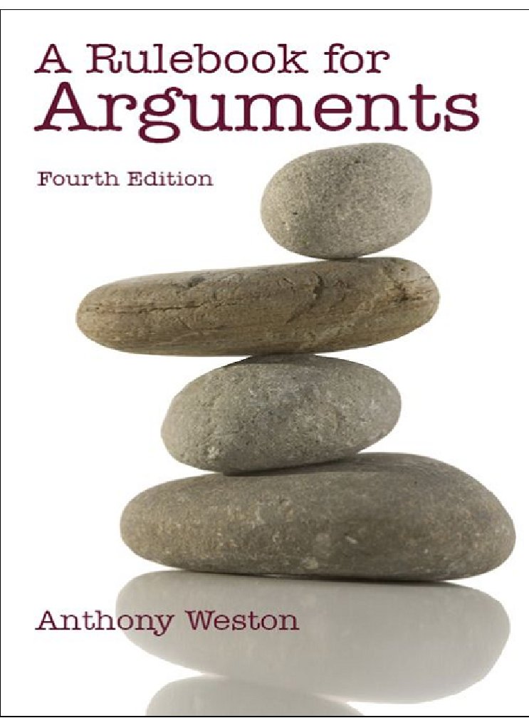 A Rulebook For Arguments 4th Edition PDF Leisure