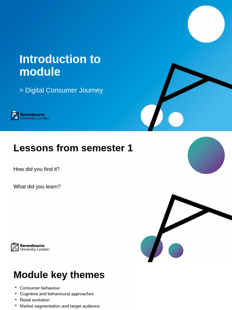 Week 1 - INTRODUCTION - MARKETING & CONSUMER BEHAVIOUR | PDF ...