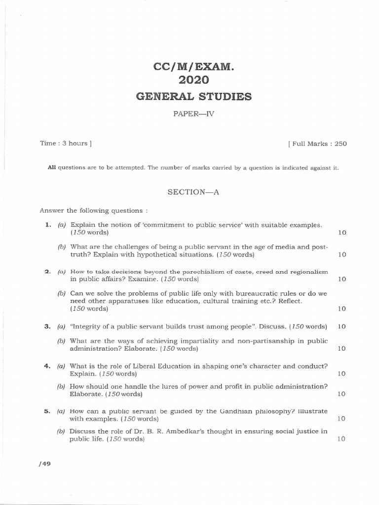 General Studies Paper4 20211207 200052 | PDF