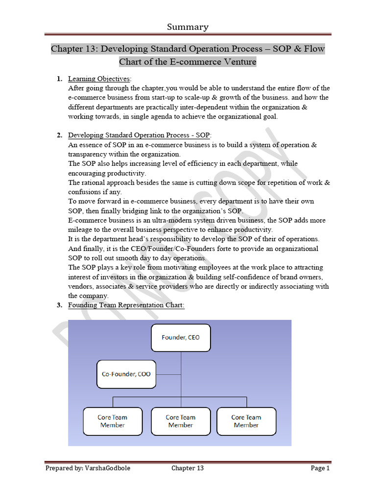 Sop Flowchart1 | PDF | Career & Growth | Business
