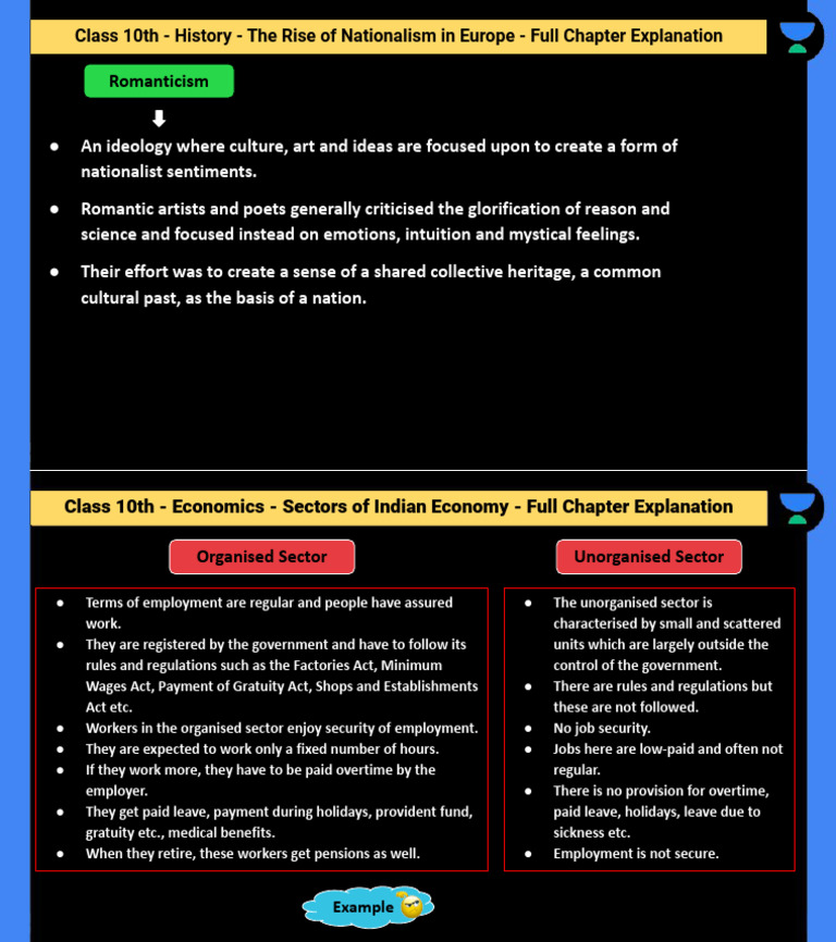 Romanticism class 10th history the rise of nationalism in europe