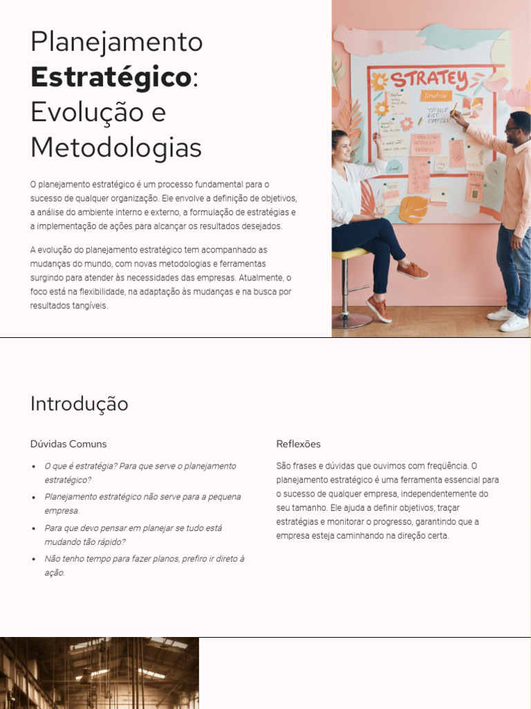 Planejamento Estratégico e Sucesso Empresarial | PDF | Planejamento ...