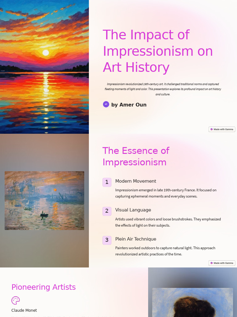 The Impact of Impressionism On Art History | PDF | Impressionism | The Arts