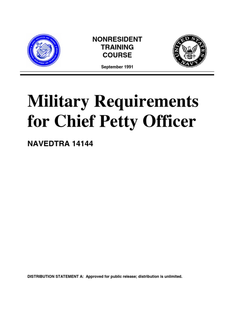 military requirements for chief petty officer assignment 2