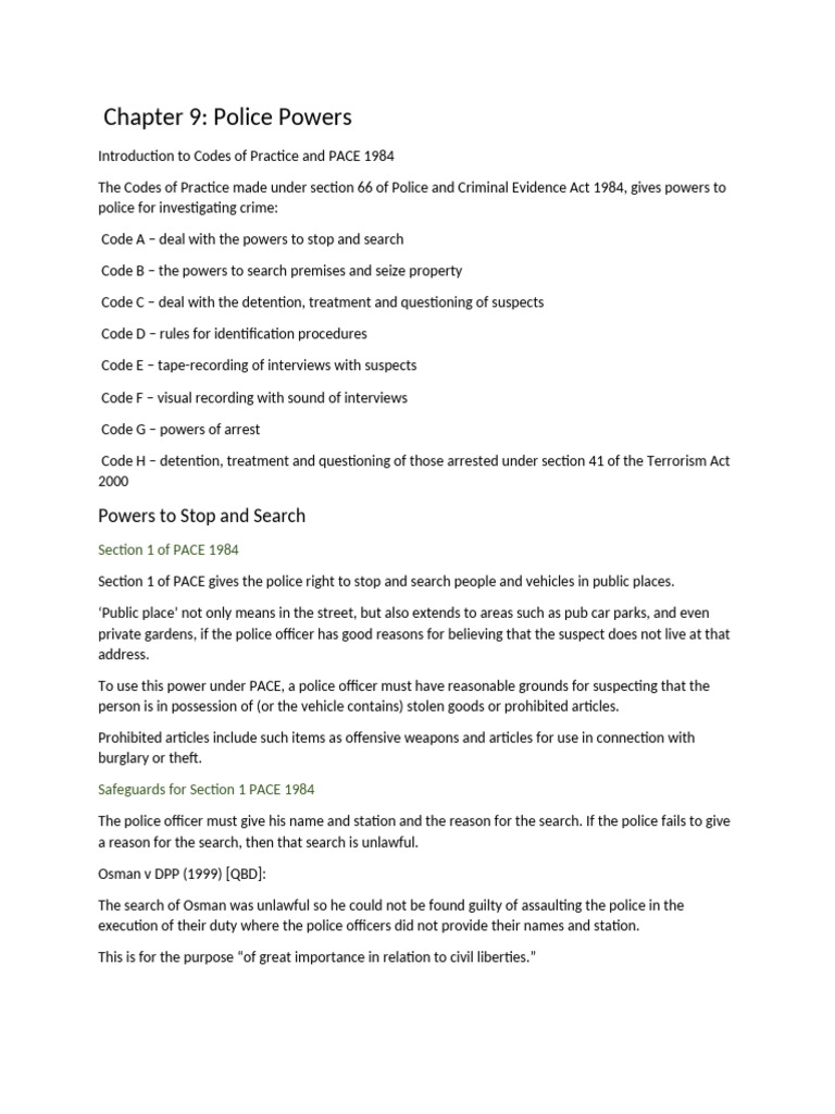 Writing a Statement for Police | PDF | Arrest | Search Warrant