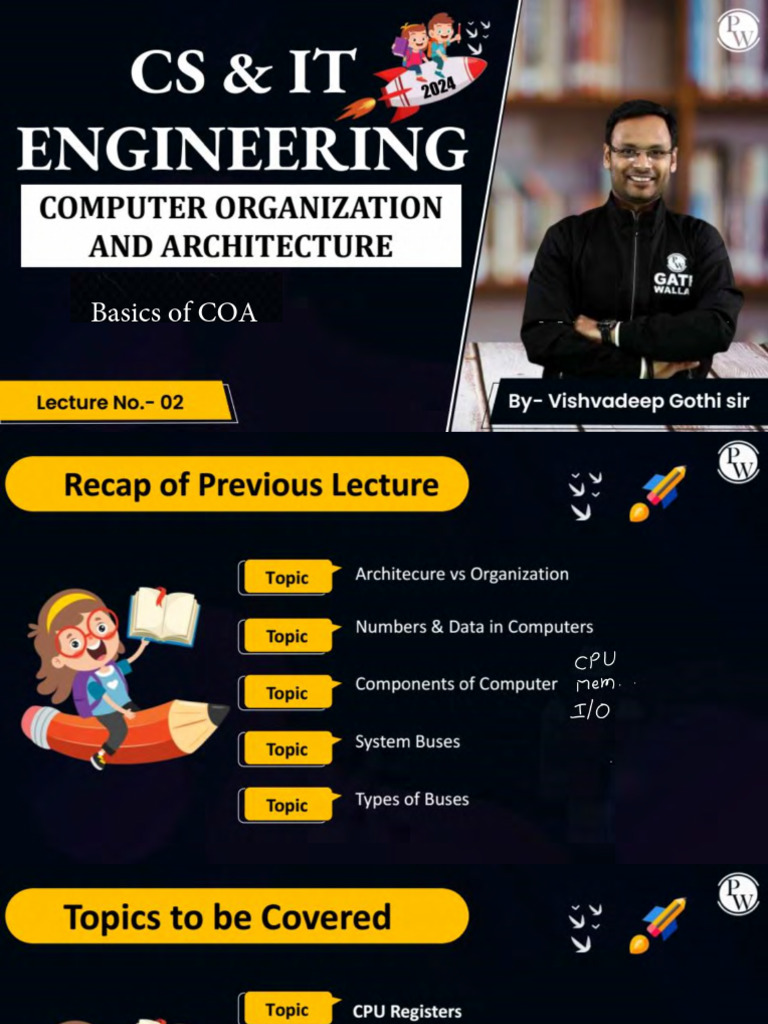 Basics of COA 02 Class Notes65dc92c5bce15500180539 240803 234244 | PDF