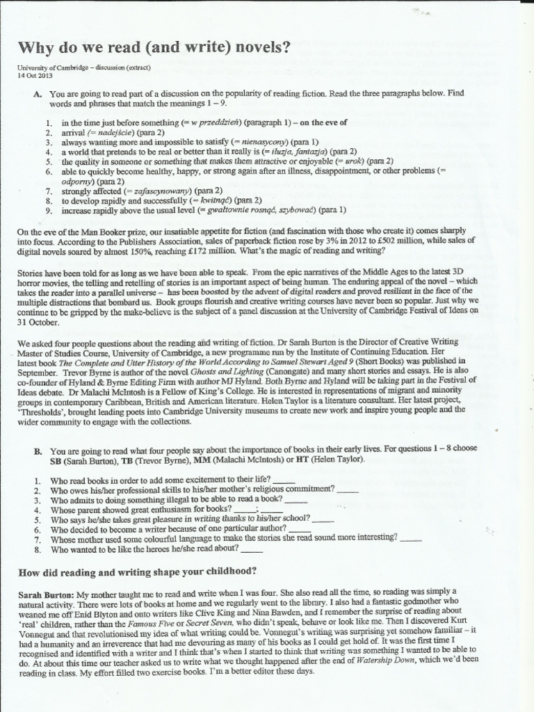 Why do we read 1 pdf