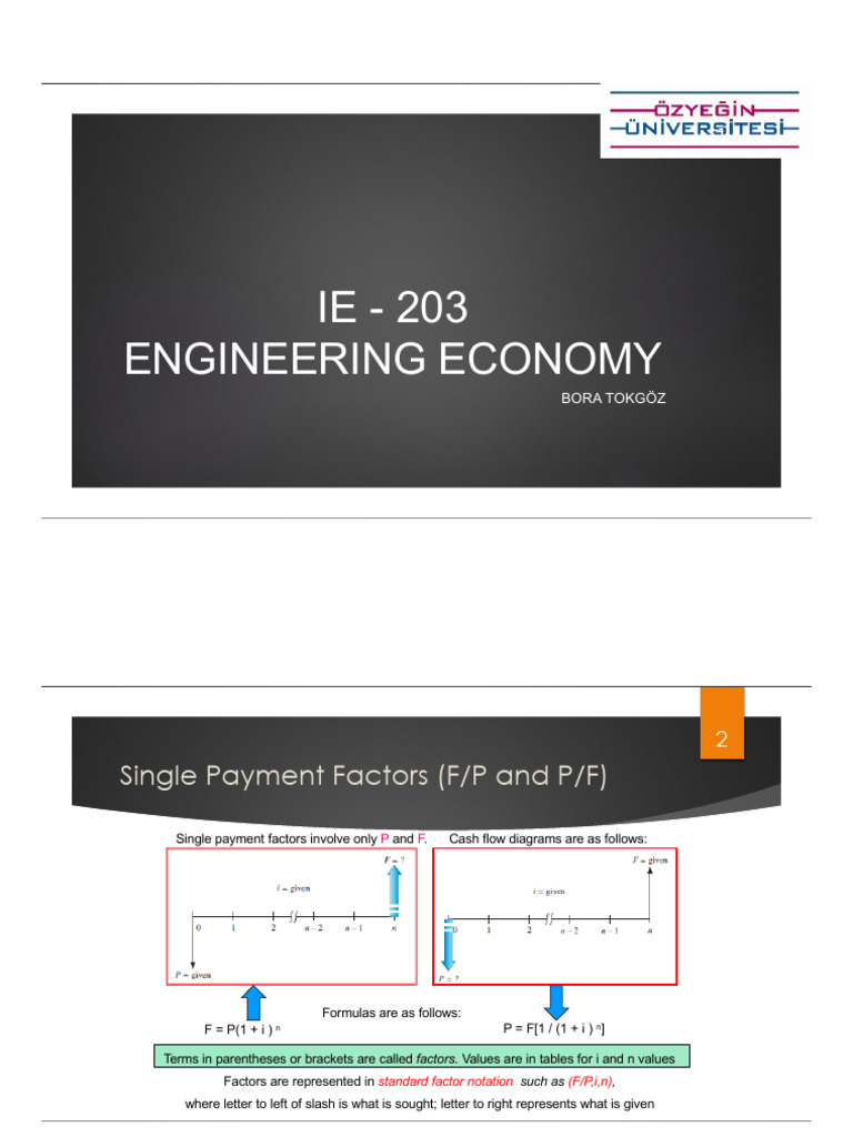 Engineering Economy Lesson 3 Pdf Present Value Interest