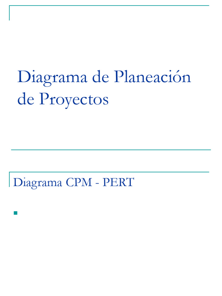 Diagrama PERT-CPM para Proyectos | PDF | Informática
