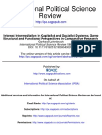 IPSR - Lehmbruch - Interest Inter Mediation in Capitalist and Socialist Systems