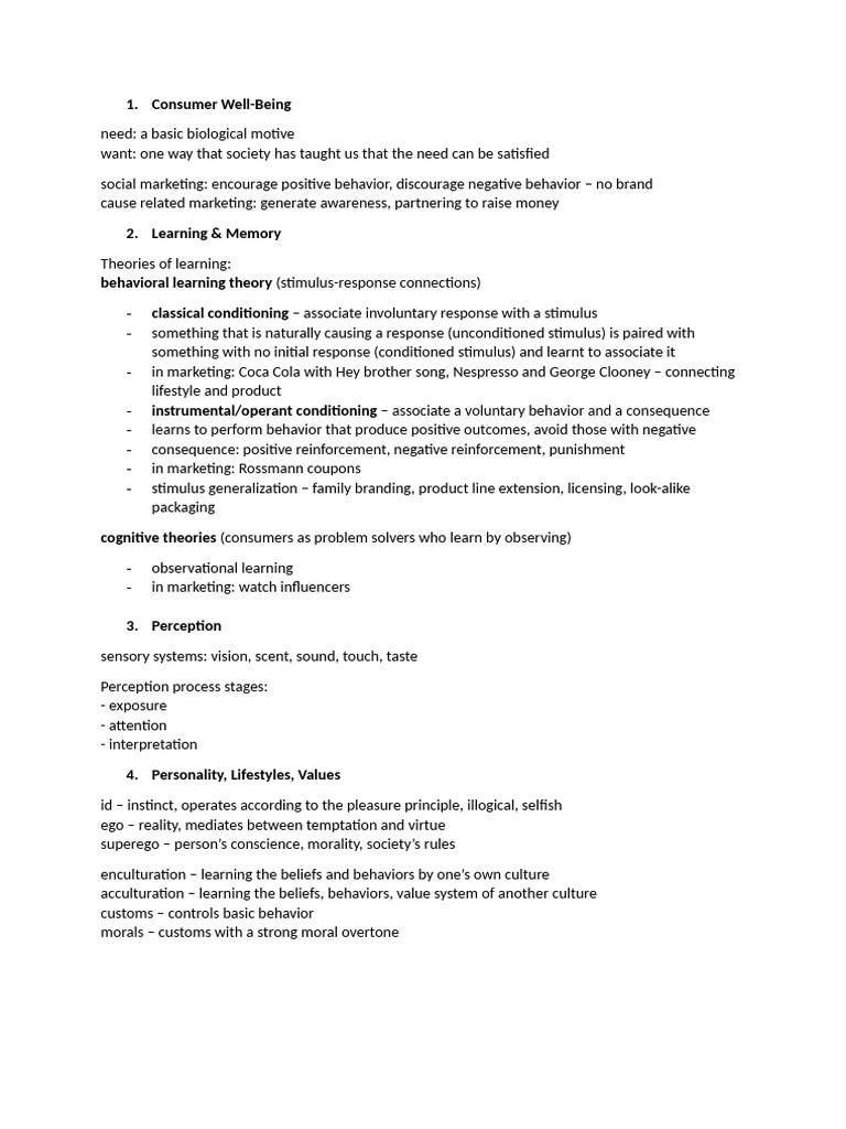 Consumer Behavior Insights and Theories | PDF | Attitude (Psychology ...