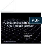 Controlling Remote Robotic ARM Through Internet