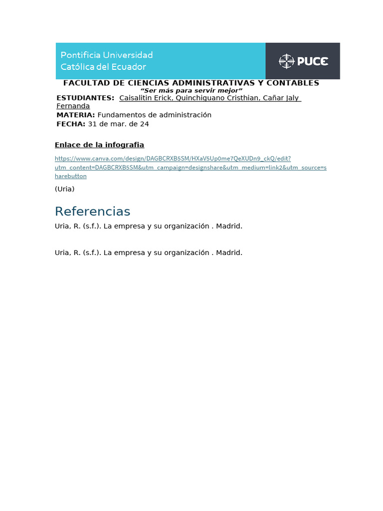 Facultad de Ciencias Administrativas y Contables | PDF