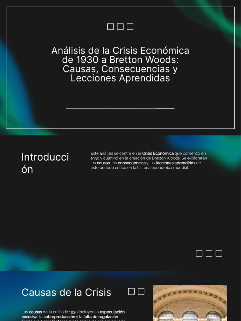 Causas y Consecuencias de la Crisis de 1930 | PDF | Finanzas y dinero