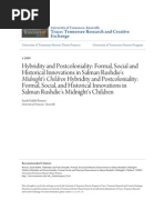 Hybridity and Postcoloniality Formal_ Social and Historical Inno