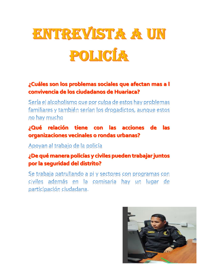 Entrevista A Un Policía PDF