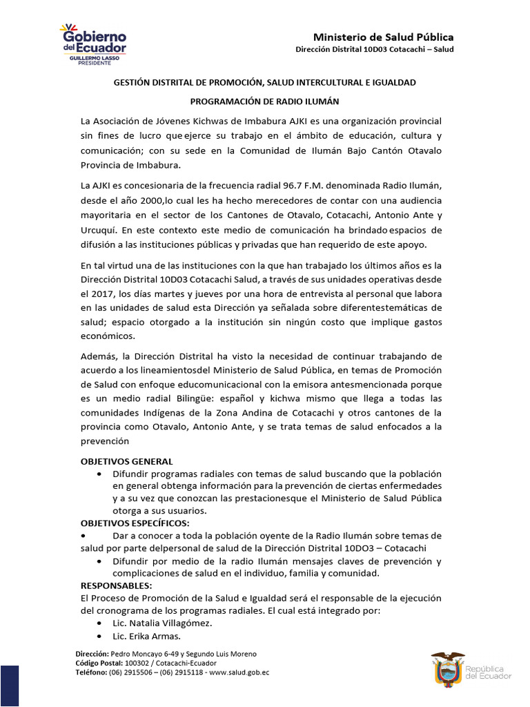 Programacion Radial Octubre 2023 Signed Signed Signed | PDF